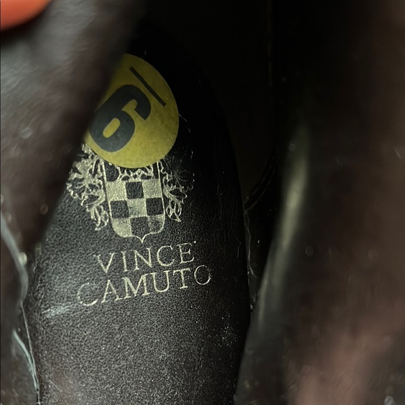 Vince Camuto | Gaviren Dark Brown Leather Suede Ankle Booties Minimalist Size 9 - Picture 2 of 11